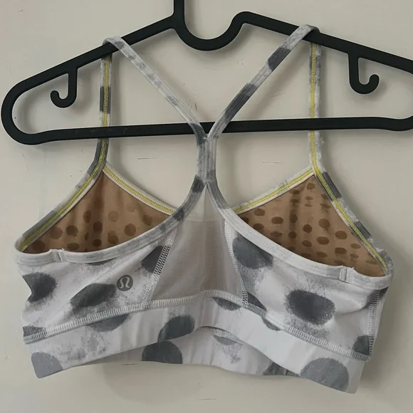 Lululemon Grey & White Polka Dot Sports Bra - Picture 4 of 5